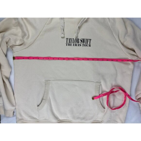 Taylor Swift Hoodie Large Sweater The Eras Tour Unisex Cream Women Merch - Picture 7 of 7